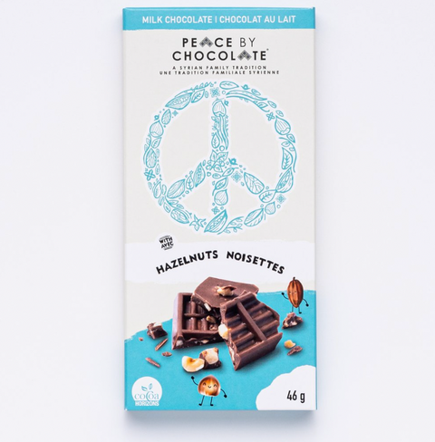 Milk chocolate with hazelnuts - Peace by Chocolate